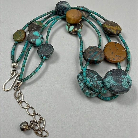 Jay King Mine Finds Turquoise Jasper Double Strand Necklace 18–20” 50.6g - Picture 13 of 17